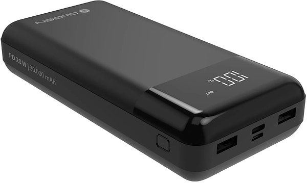 Фото - Батарея мобильная Gogen Powerbank 30000 mAh PD 20W (GOGPB300001B)