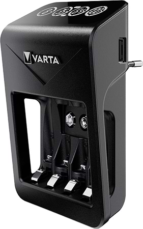 З/устройство для аккумуляторов AA/AAA Varta Lcd Plug Charger 4хNI MH (57687101461)