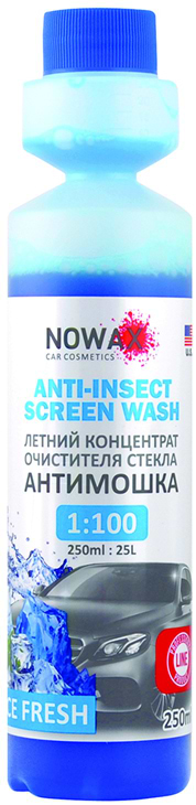 Омивач скла NOWAX Anti Insect Screen Wash Ice Fresh 250 мл (NX25125)