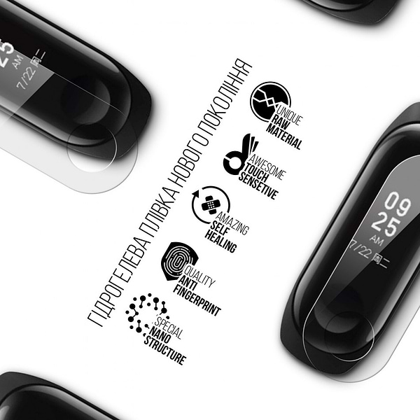 Фото - Захисна плівка для фітнес-браслета Armorstandart for Xiaomi Mi Band 3 6 шт. (ARM57736)