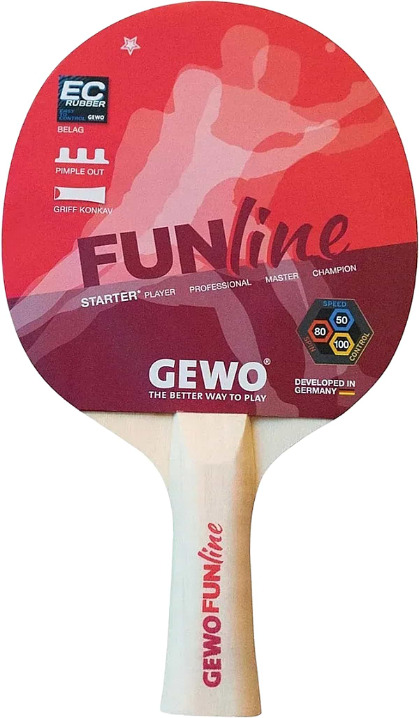 Фото - Ракетка для настільного тенісу Gewo Bat Fun-Starter FL (96990000)