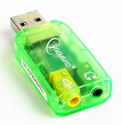 Фото - Звукова карта Gembird SC-USB-01 Green Фото - Звукова карта Gembird SC-USB-01 Green