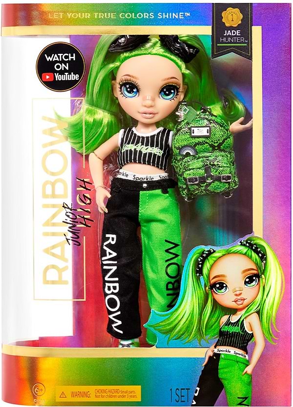 Фото - Ляльковий набір Rainbow High "Junior" - ДЖЕЙД ХАНТЕР (з аксесуарами) (579991)