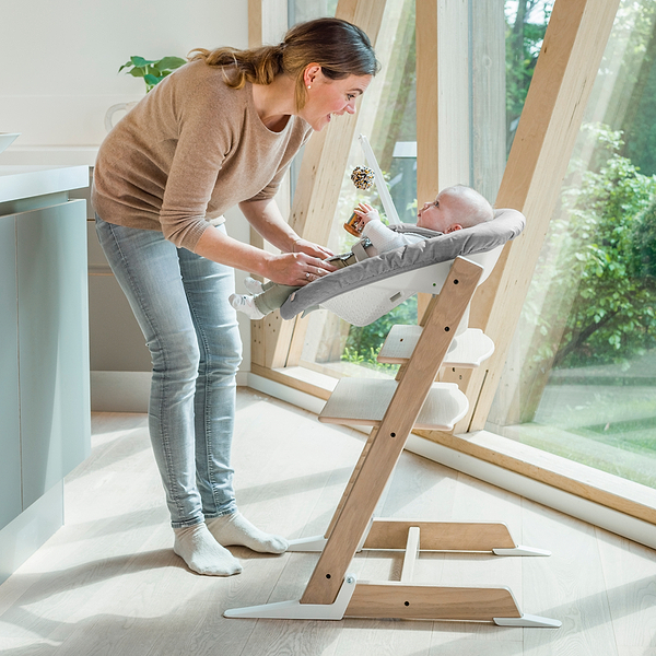 Фото - Стільчик для годування класичний Stokke крісло Tripp Trapp Newborn Grey