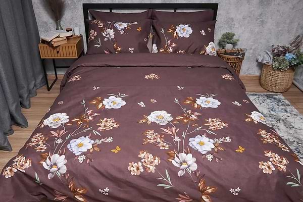 Фото - Підковдра полуторна Moon&Star Premium Floral Mocha 143x210 см (MS-870000545)