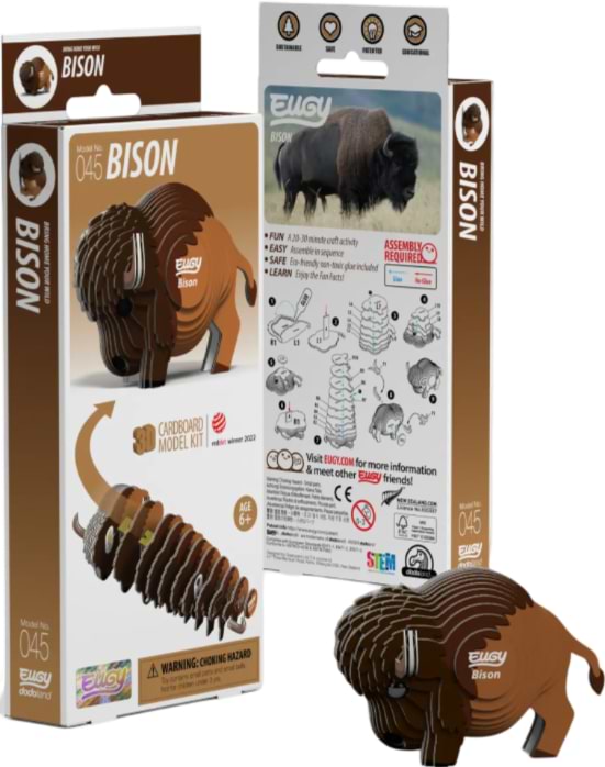 3D пазли EUGY Зоопарк: Бізон (XEG-045)