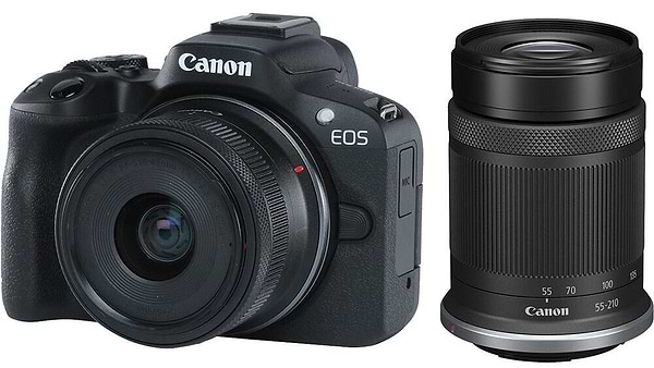 Фотокамера беззеркальная Canon EOS R50+RF-S 18-45 IS STM+RF-S 55