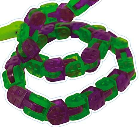 Фото - Интерактивная игрушка Zing Klixx Creaturez - Fidget Кобра фиолетово-зеленая (KX130_A)