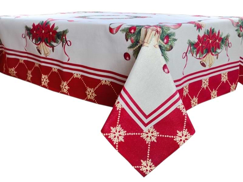 Скатерть прямоугольная Lefard новогодняя с люрексом Carpi 140 х 240 см (716-026)