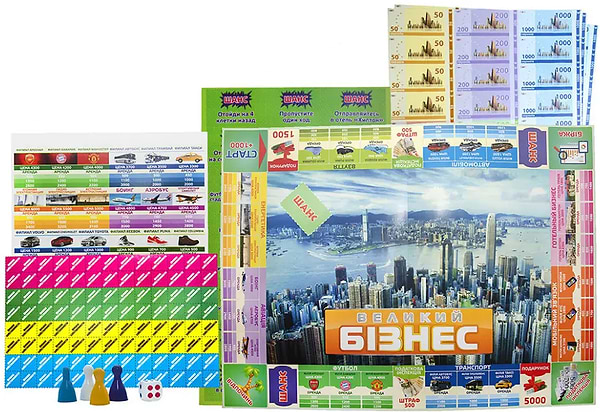 Фото - Настільна гра (8+) Strateg Великий бізнес, укр (30452)