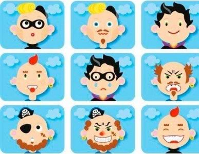 Фото - Настільна гра (3-4 роки) goki Смішні гримаси хлопчик (58488G)