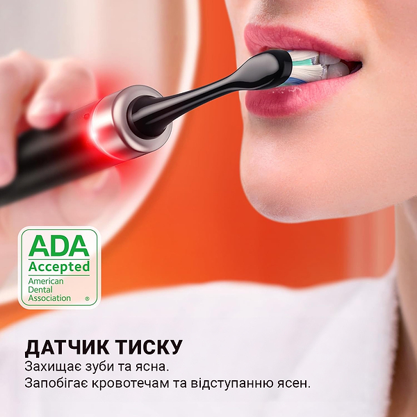 Фото - Зубна щітка електрична Bitvae S2 Smart 8 насадок и футляр Black + косметичка (BVS2-b-k)