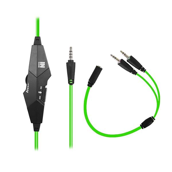 Фото - Гарнитура проводная игровая Gemix N1 Black-Green (04300104)