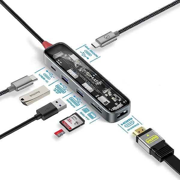 Фото - Хаб USB Promate transhub-lite