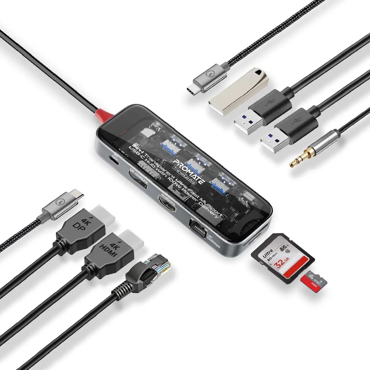 Хаб USB Promate transhub-pro - Фото 1
