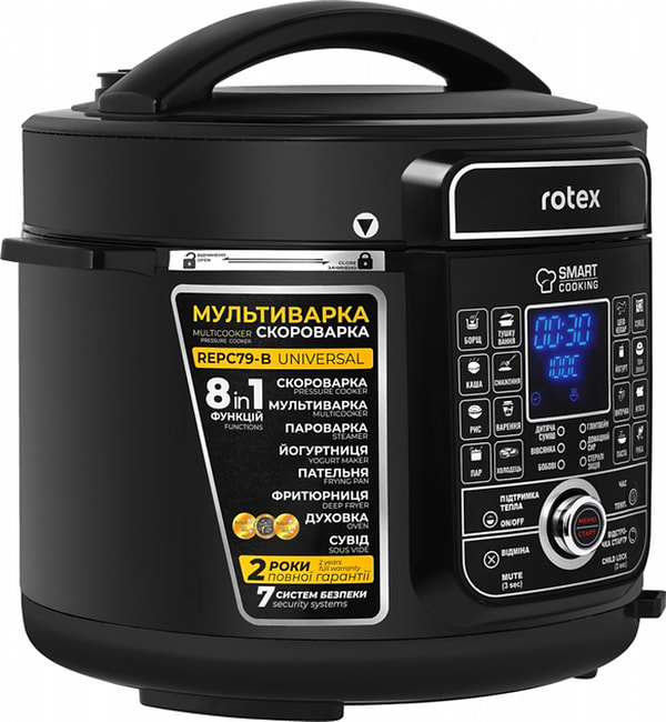 Фото - Мультиварка-скороварка Rotex REPC79-B Universal