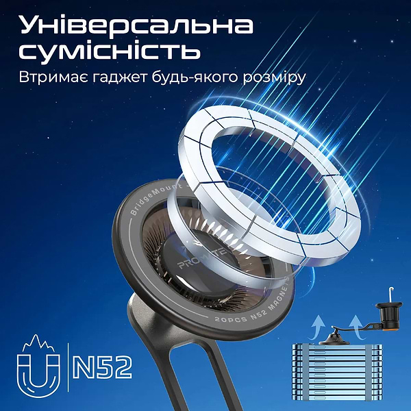 Фото - Автотримач Promate bridgemount