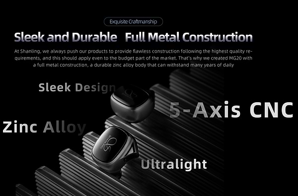 Фото - Наушники вкладыши проводные Shanling MG20 Titanium