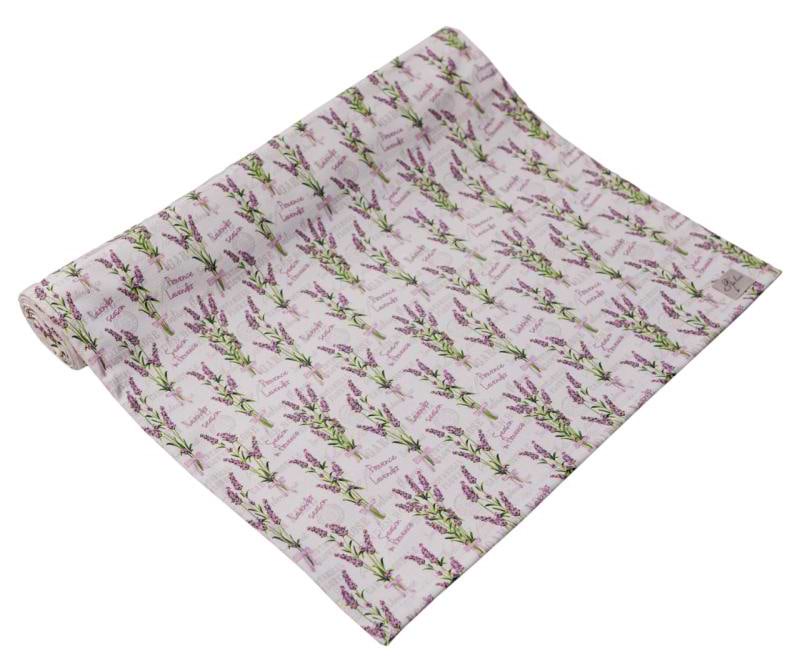 Скатертина раннер Прованс Суцвіття лаванди 40х140 см (042358)