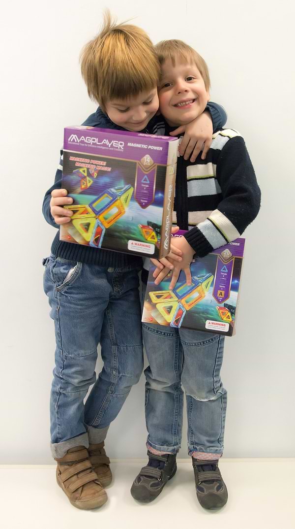 Фото - Конструктор магнитный MagPlayer 14 эл. (MPB-14)