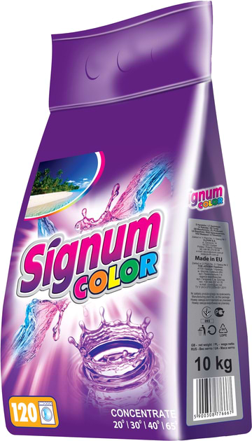 Пральний порошок Signum Сolor 10 кг (5900308776667) - Фото 1