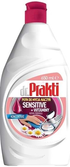 Фото - Средство для ручного мытья посуды DR. PRAKTI SENSETIVE+VITAMINY 650 мл (5903855502697) Фото - Средство для ручного мытья посуды DR. PRAKTI SENSETIVE+VITAMINY 650 мл (5903855502697)