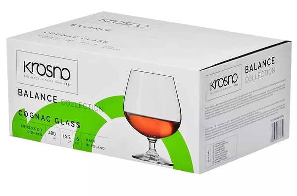 Фото - Уценка - Набор бокалов Krosno BALANCE 480 мл 6 шт. (788630)