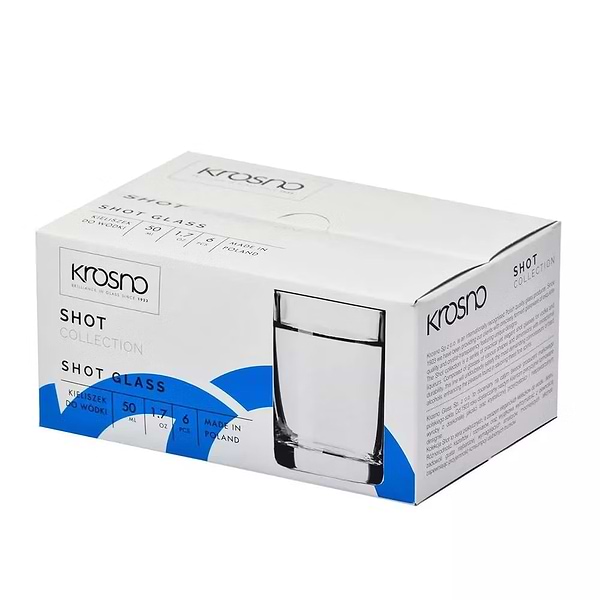 Фото - Чарка для горілки Krosno SHOT 30 мл 6 шт. (788807)