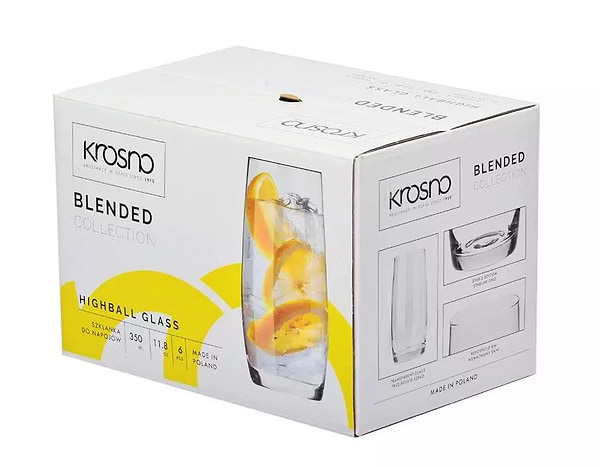 Фото - Набір склянок Krosno BLENDED 350 мл 6 шт. (789767)