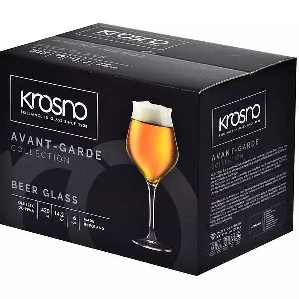 Фото - Набір келихів Krosno AVANT-GARDE 420 мл 6 шт. (791166)