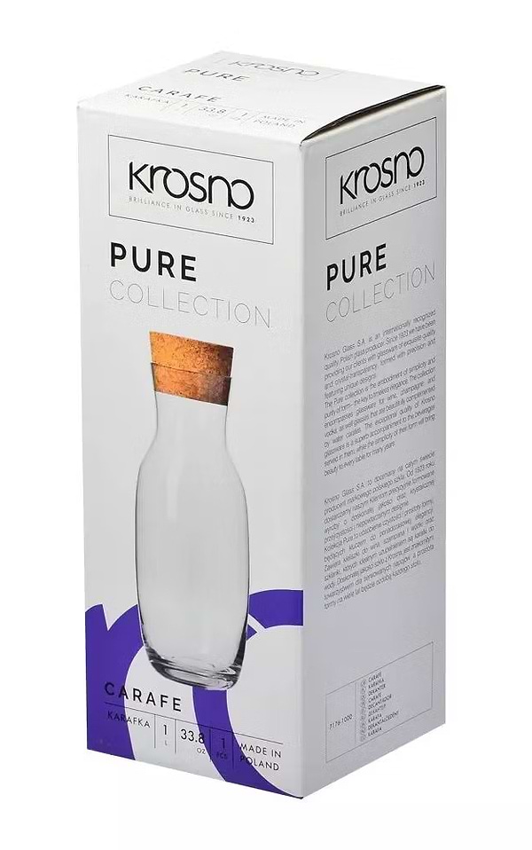 Фото - Графін Krosno PURE 1 л (792491)
