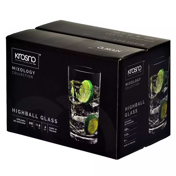 Фото - Набір склянок Krosno MIXOLOGY 350 мл 6 шт. (904962)
