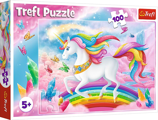 Фото - Пазлы (5-7 лет) Trefl Хрустальный мир единорогов 100 эл. (63643)