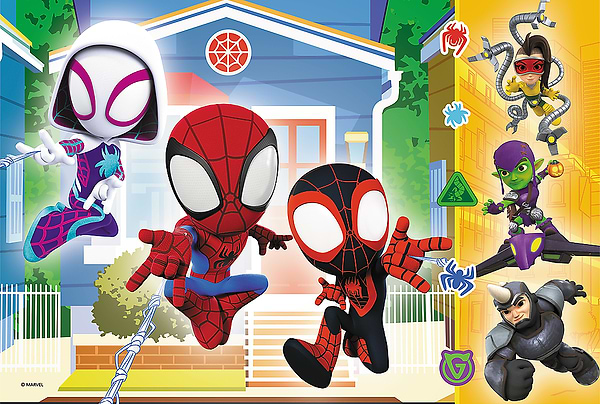 Фото - Пазли (3-4 роки) Trefl Spiderman У світі Спайдея 60 ел. (73710)