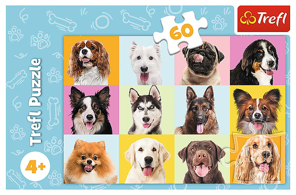Фото - Пазли (3-4 роки) Trefl Милі песики 60 ел. (73741)