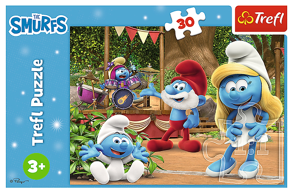 Фото - Пазли (3-4 роки) Trefl The Smurfs Смурфет і Смурфики 30 ел. (83122)