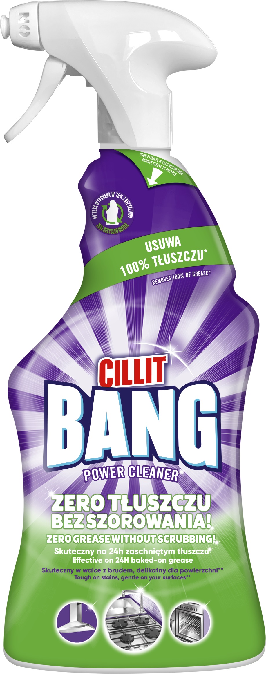 Засіб для видалення жиру Cillit Bang чист. ср-во для удаления жира 750 мл DEGREASER - Фото 1