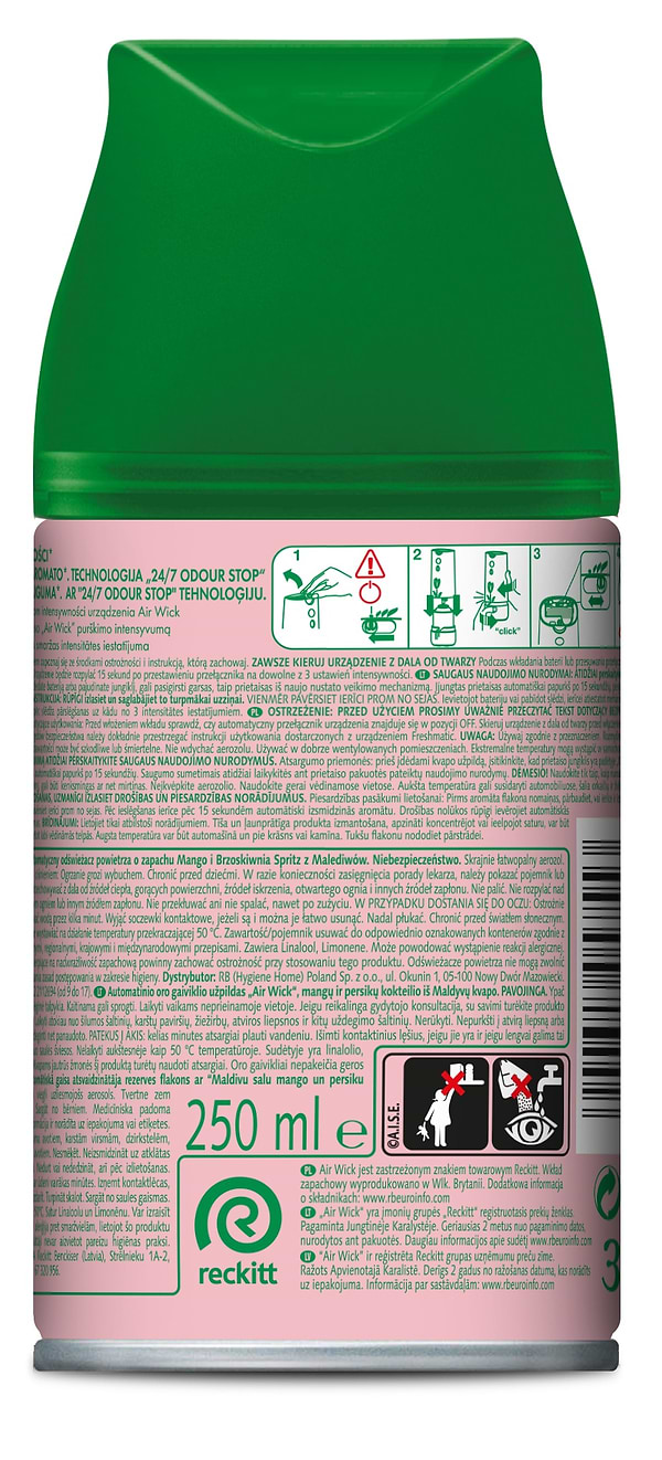 Фото - Освежитель воздуха аэрозольный Air Wick Fmatik Сочный манго 250 мл