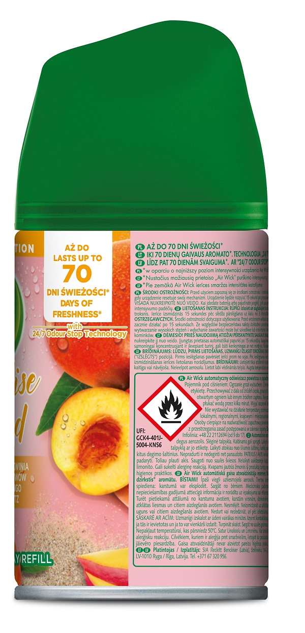Фото - Освежитель воздуха аэрозольный Air Wick Fmatik Сочный манго 250 мл