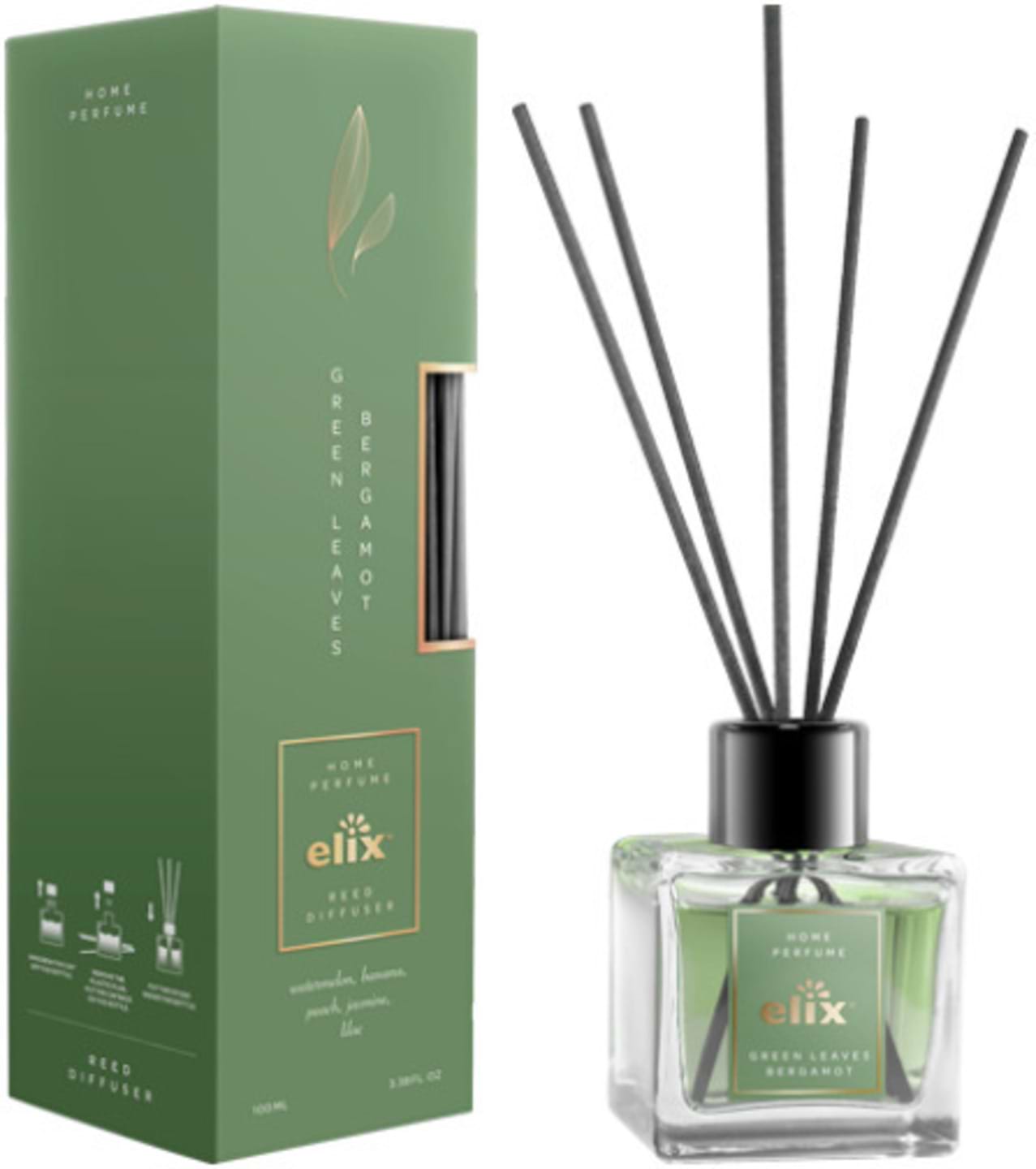 Аромадифузор Elix Green Leaves&Bergamot 100 мл (5902315539457)