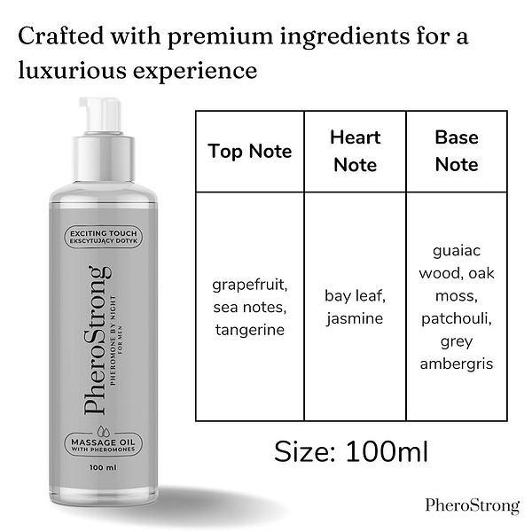 Фото - Масло для массажа PheroStrong Exclusive For Men 100 мл (5905669259385)