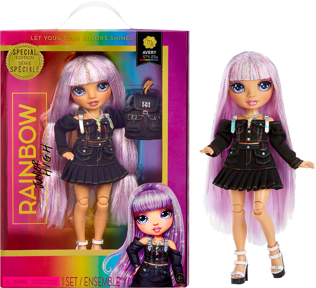 Ляльковий набір Rainbow High "Junior High" - ЕЙВЕРІ СТАЙЛЗ (з аксесуарами) (590798)