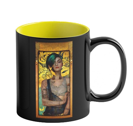Чашка Good Loot Game Art Chronicles Cyberpunk 2077 Judy & Gustav Klimt (5908305247654)