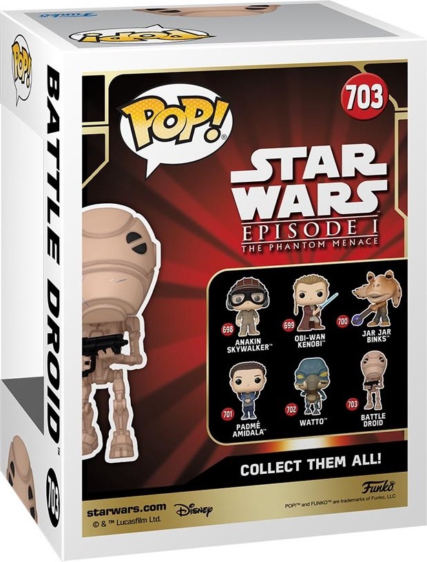 Фото - Коллекционная фигурка FUNKO POP Star Wars: PM 25th - Battle Droid (5908305248019)