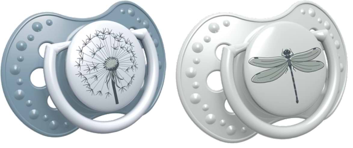 Симетрична пустушка Lovi Botanic Botanic для хлопчика силіконова, 2 шт. (22/871boy) - Фото 1