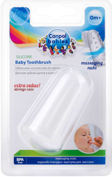 Фото - Зубная щетка мануальная детская Canpol babies с массажиром, в контейнере (56/159)