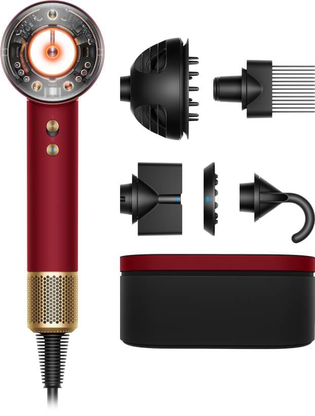 Фен Dyson HD16 Supersonic Nural Red Velvet/Gold Червоний/Золотий (594823-01) - Фото 1