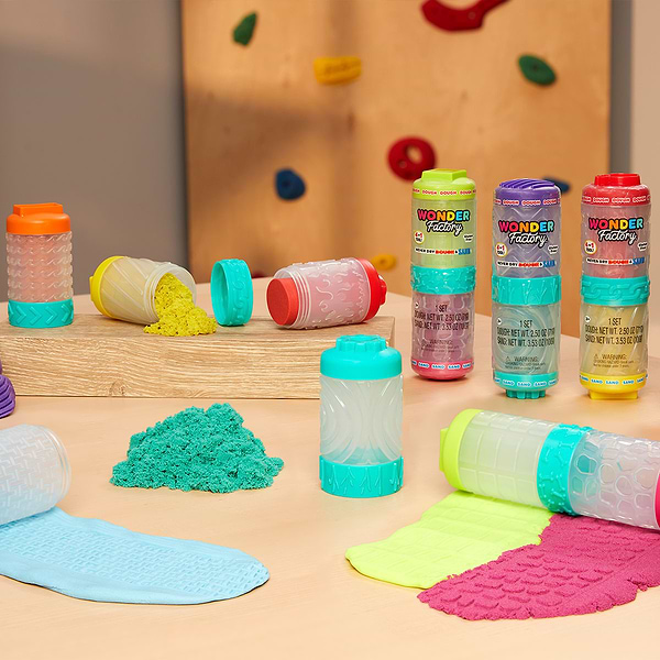 Фото - Маса для ліплення Wonder Factory ЯРКИЙ СТАРТ: МАСА ДЛЯ ЛІПКИ І ПІСОК в асортименті (595304)