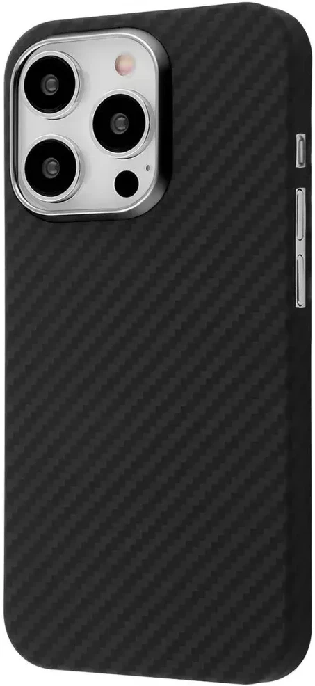 Чохол для смартфону Proove Carbon Slim with Magnetic Ring iPhone 16 Pro full black (595610811)