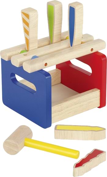 Игровой набор для малыша goki Скамейка с молоточком (58562G)